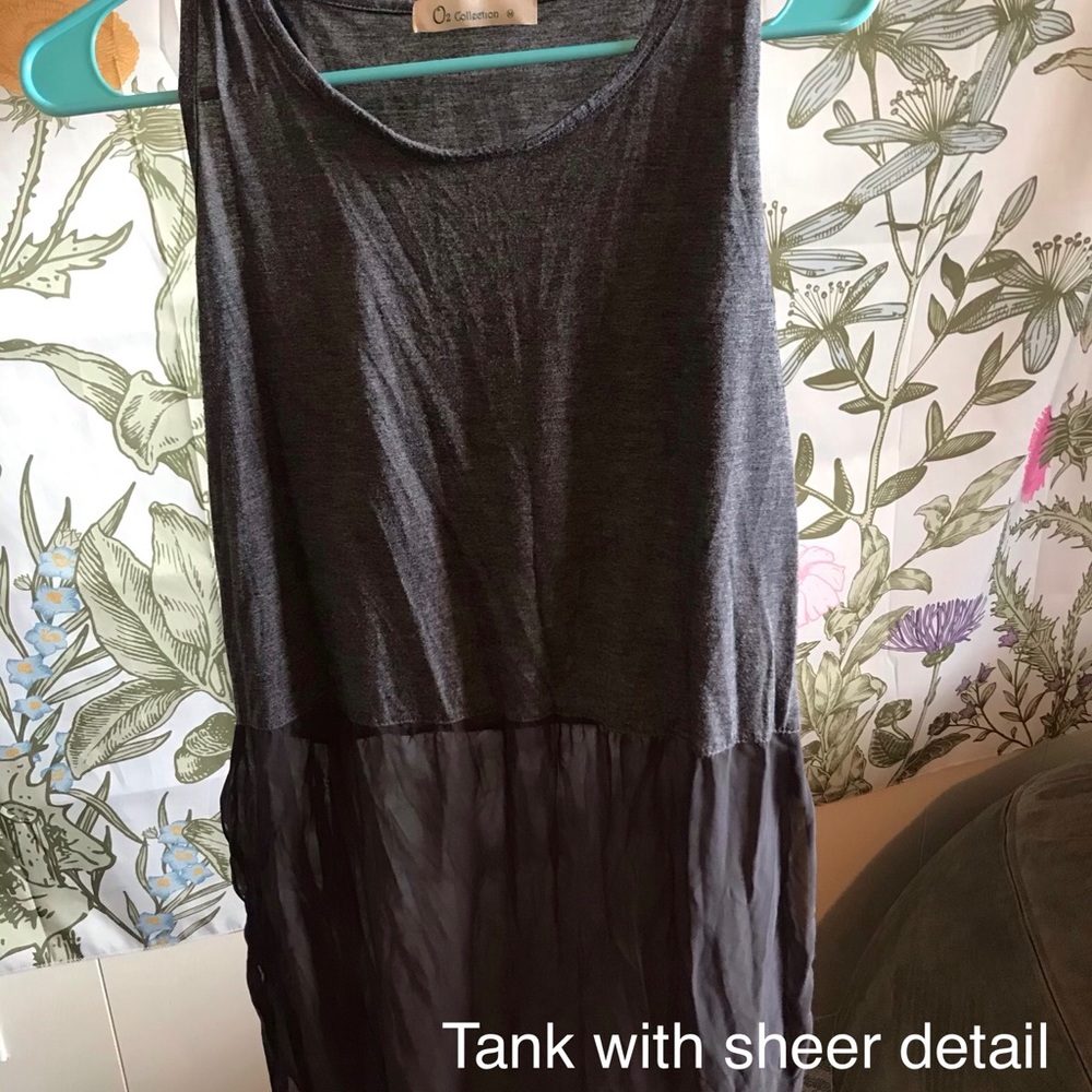 Tank with sheer detail